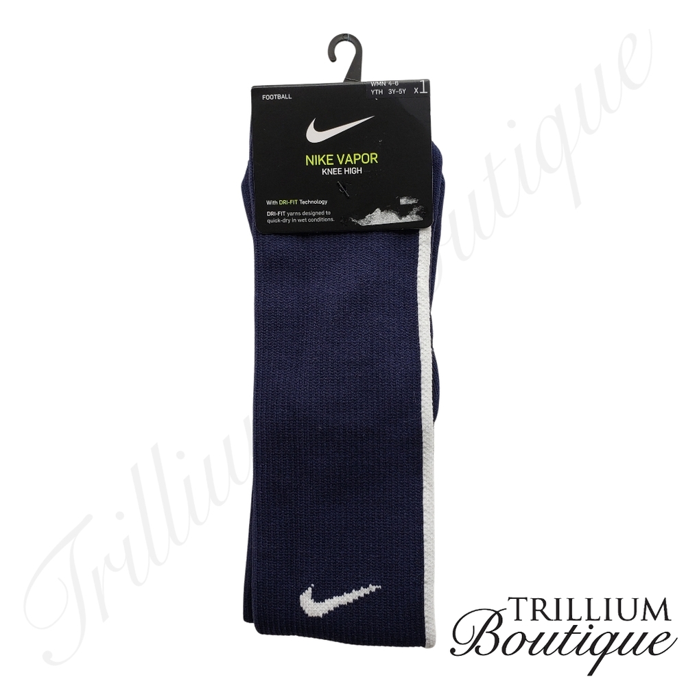 Nike Vapor Knee High Football Socks Women's 4-6 Youth 3Y-5Y 1 Pair